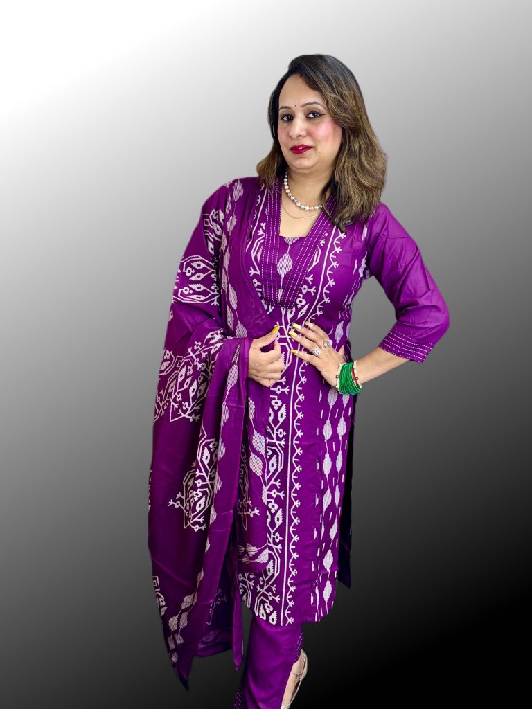 Purple wine reyon cottan 799