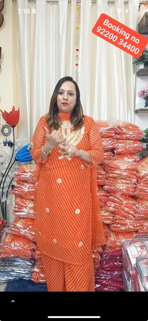 Orange bandhani 999
