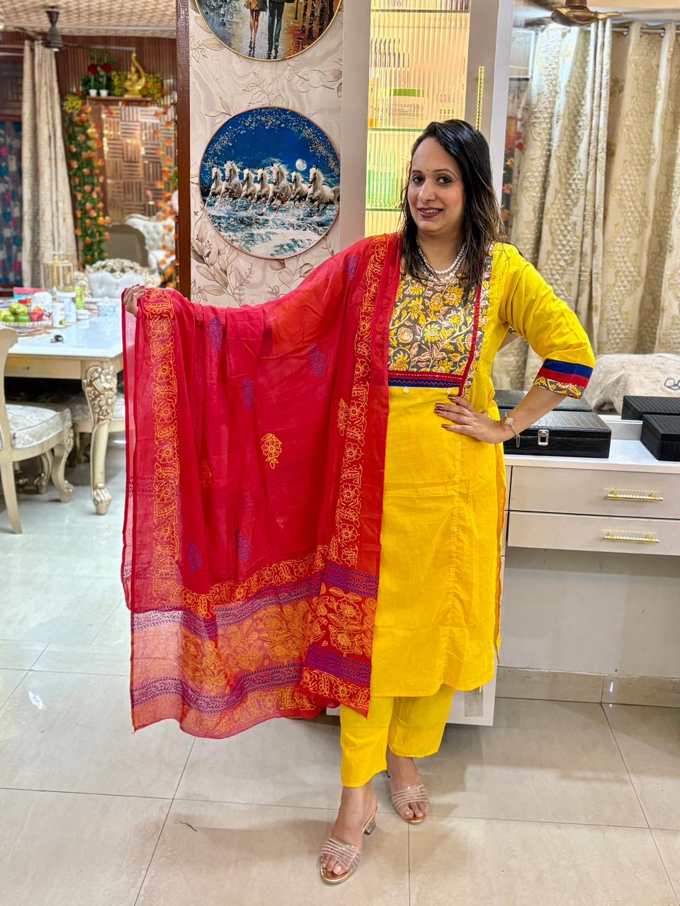 Jaipuri 3 pcs cottan set