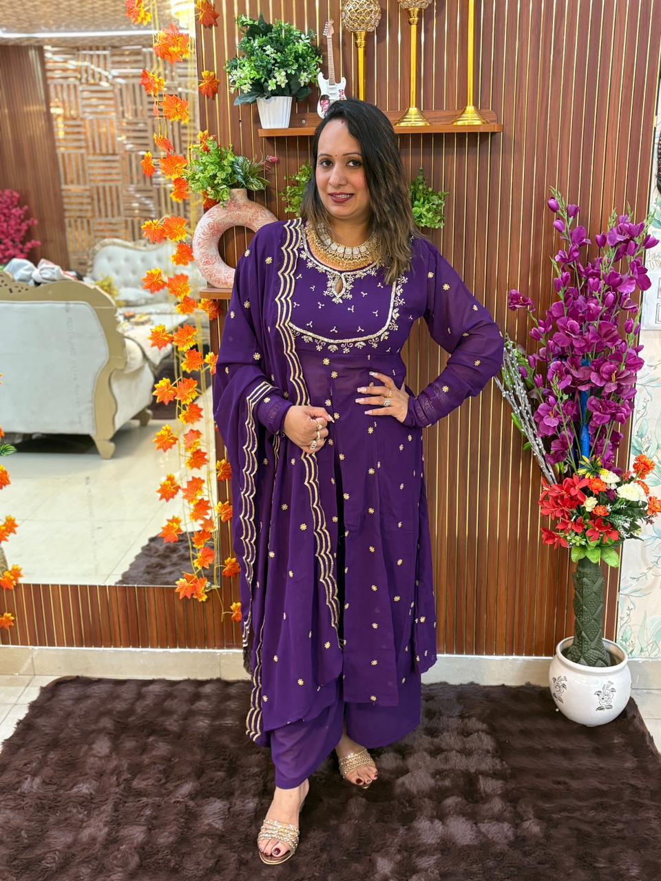 Chandani Embroidered Anarkali Suits