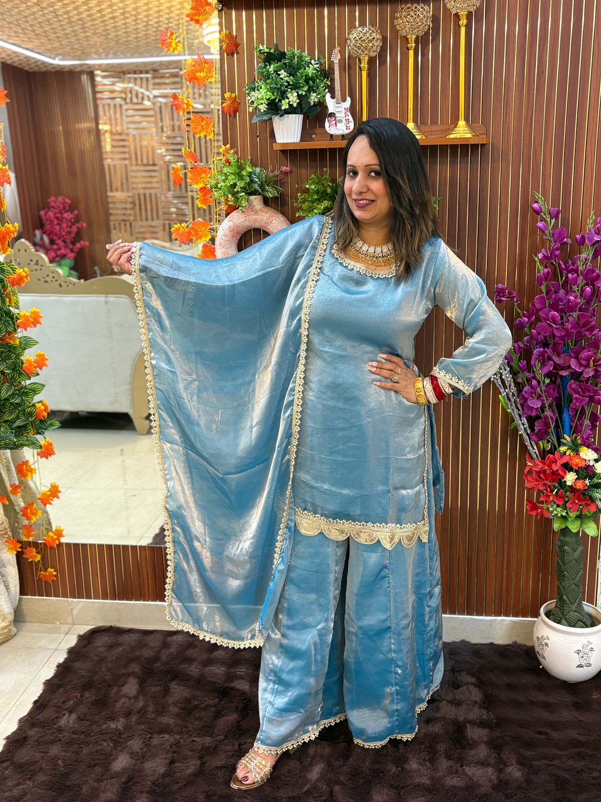 Fendy Sharara 3 Piece Suits