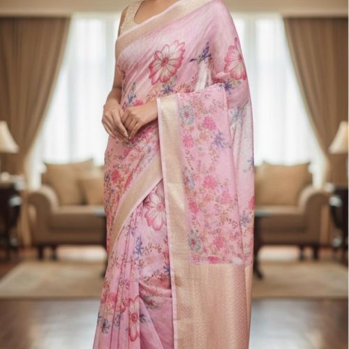 Organza saree
