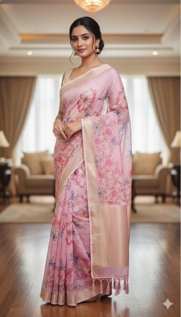 Organza saree