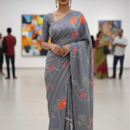 Satin Silk Saree