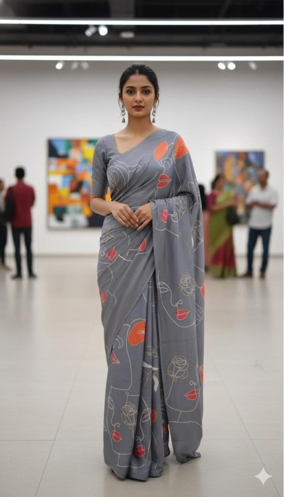 Satin Silk Saree
