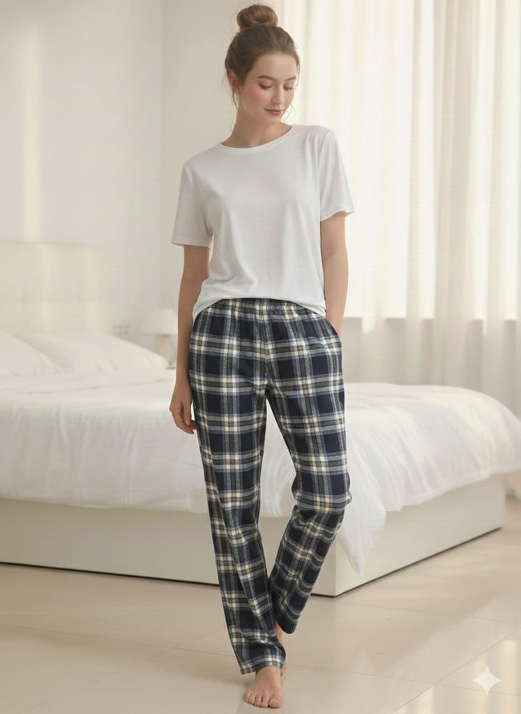 Plaid lounge pants