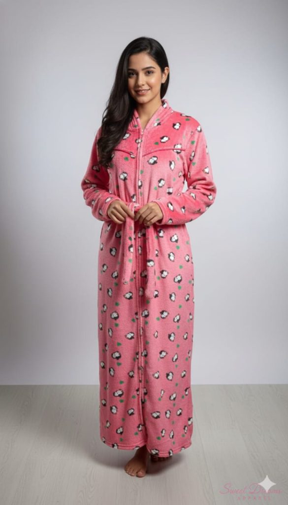 Penguin Printed Woolen Nighty