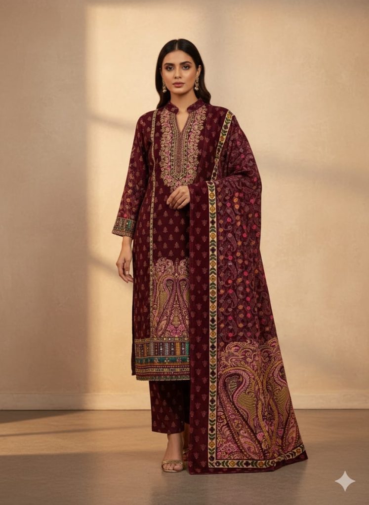 Digital velvet premium 3 pc suit