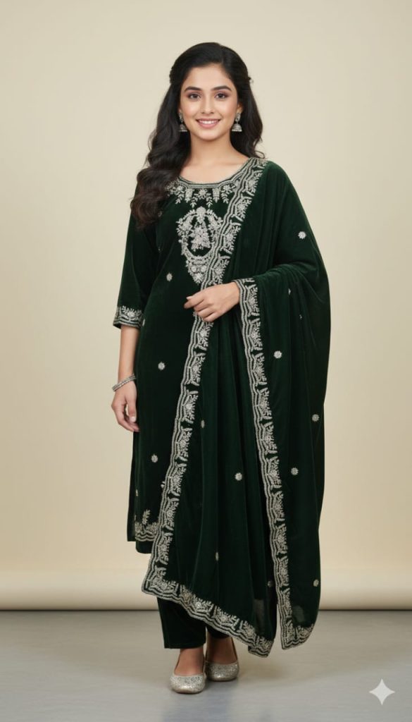 Velvet Embroidered Suits