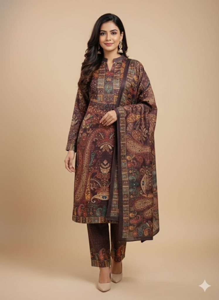 Kashmiri Woolen Kurta Set