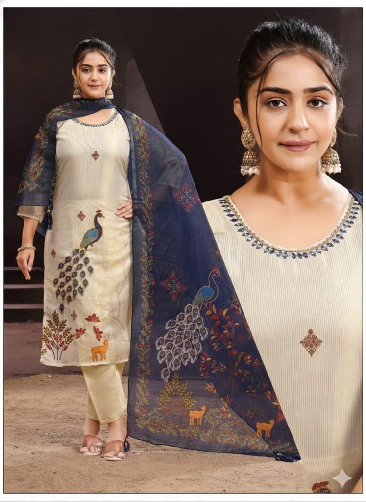 Straight Suit Set with Digital Floral Prints