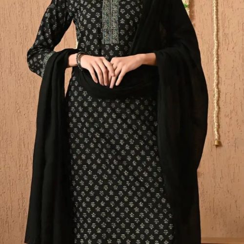 Cotton printed 3-piece suit set