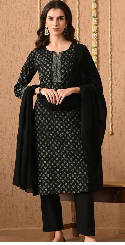 Cotton printed 3-piece suit set