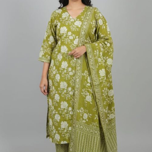 3-piece Rayon Cotton Salwar Kameez set