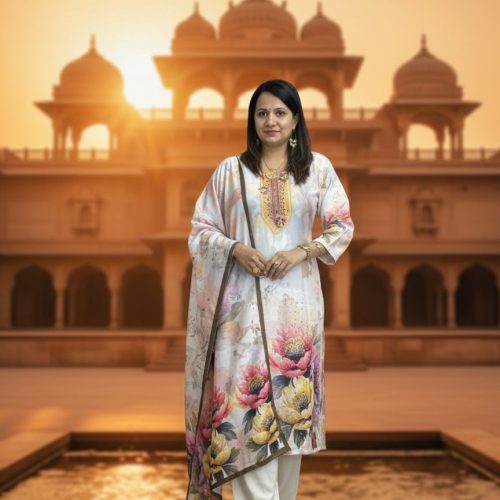 Floral Elegance Salwar Kameez Set