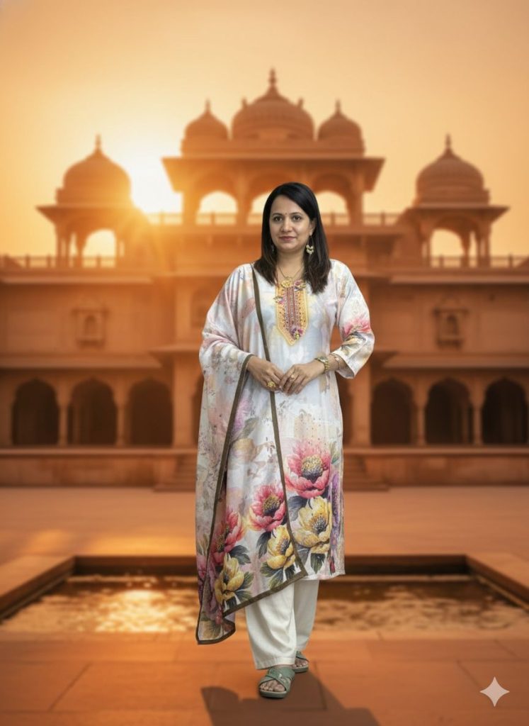 Floral Elegance Salwar Kameez Set