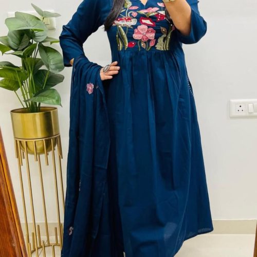 Three-Piece Anarkali Suit Set