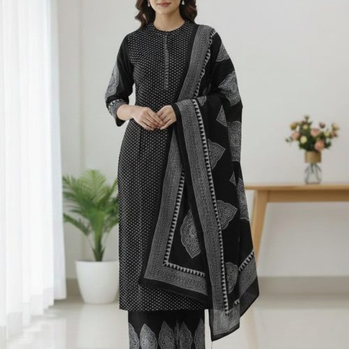 3-Piece Printed Kurta Set