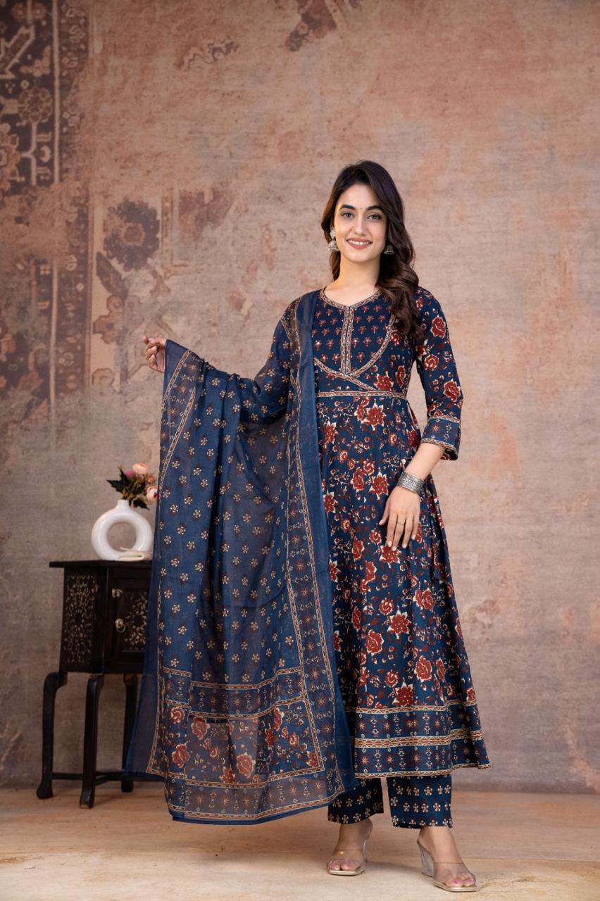 Angrakha style 3-piece sets