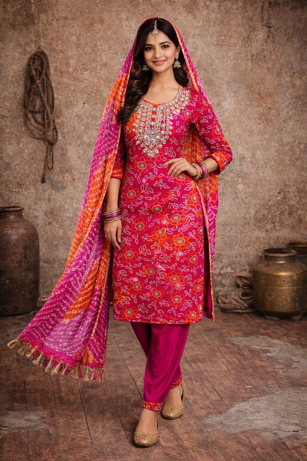 Bandhani Salwar Suit Set