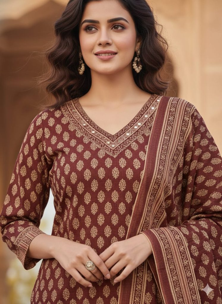 Bright Digital Printed Kurta Set