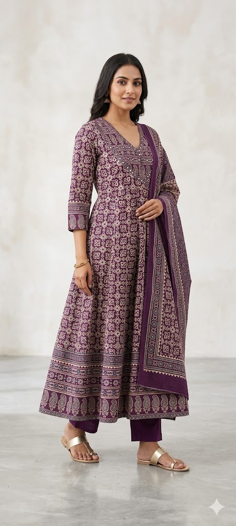 Anarkali-style Suit Set