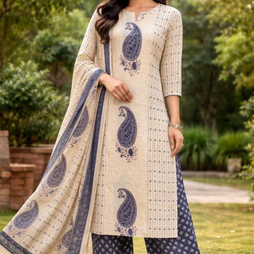 Paisley Print Kurta & Palazzo Set
