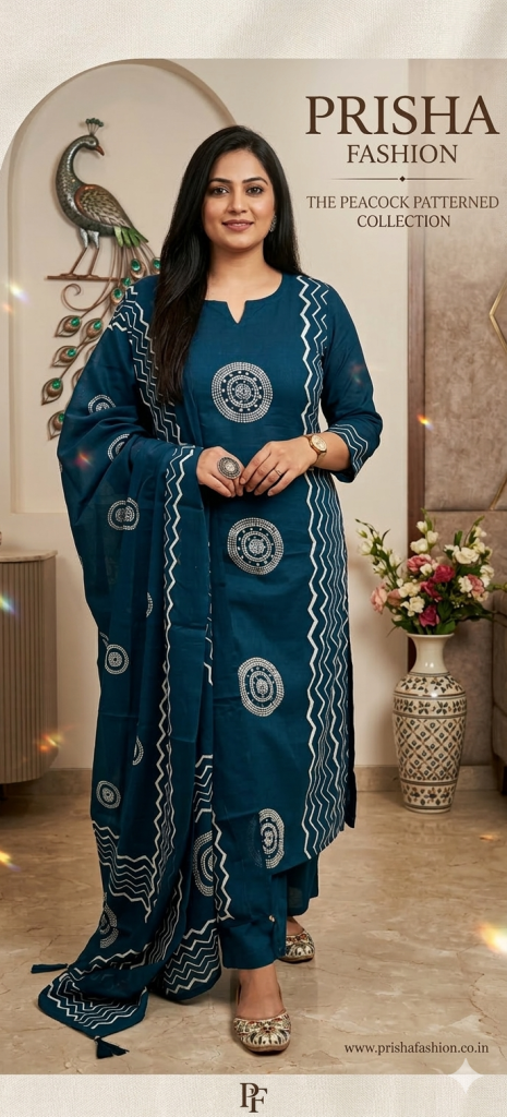 Royal Peacock Teal Suit Set
