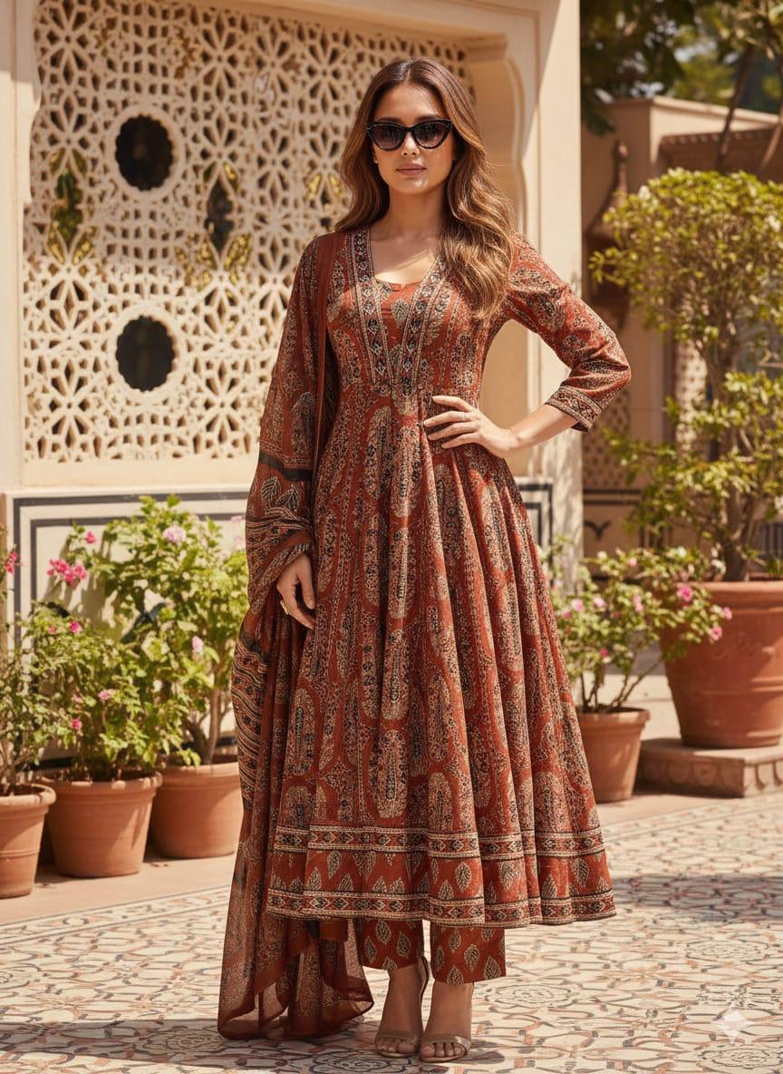 3-piece Anarkali ensemble