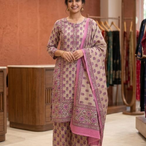 Beige Rose Palazzo Set