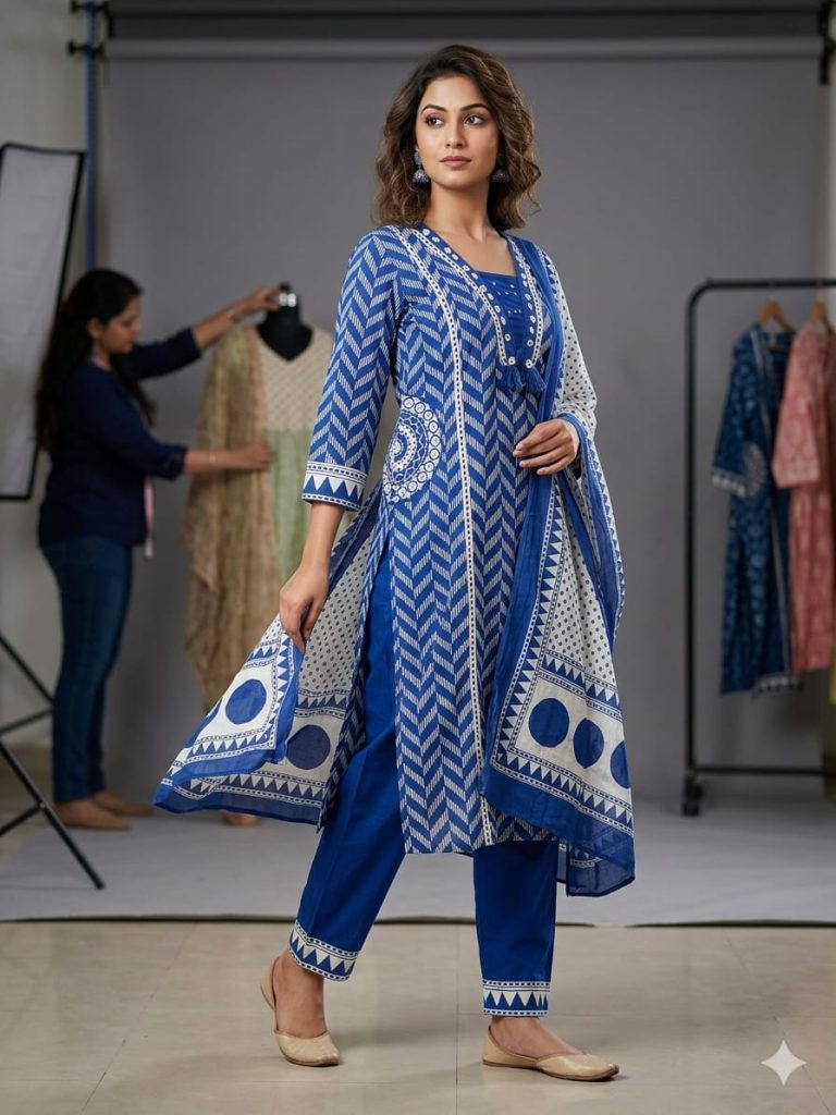 Rani Chevron Kurta Set